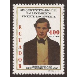 Ecuador 1379 1997 150 Aniv. Muerte Prsidente Vicente Rocafuerte MNH Ecuador 1379 1997 150 Aniv. Muerte Prsidente Vicente Rocafuerte MNH
