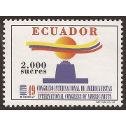 Ecuador 1380 1997 49 Congreso Internacional Americanistas OEA  MNH 