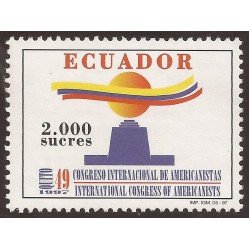 Ecuador 1380 1997 49 Congreso Internacional Americanistas OEA MNH Ecuador 1380 1997 49 Congreso Internacional Americanistas OEA MNH