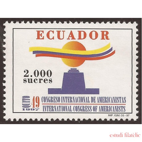 Ecuador 1380 1997 49 Congreso Internacional Americanistas OEA  MNH 