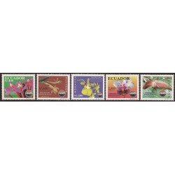 Ecuador 1389/93 1997 Flora Flor Flower Orquídeas orchid MNH Ecuador 1389/93 1997 Flora Flor Flower Orquídeas orchid MNH