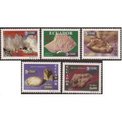 Ecuador 1394/98 1997 Minerales minerals Quarzo Oro gold Pirita MNH Ecuador 1394/98 1997 Minerales minerals Quarzo Oro gold Pirita MNH