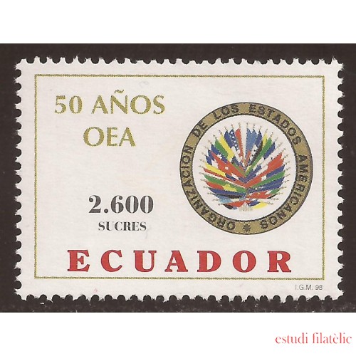 Ecuador 1404 1998 50 Aniversario OEA MNH
