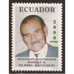 Ecuador 1408 1998 Dr. Misael Acosta Solis MNH Ecuador 1408 1998 Dr. Misael Acosta Solis MNH