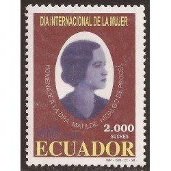 Ecuador 1413 1998 Día mundial de la Mujer MNH Ecuador 1413 1998 Día mundial de la Mujer MNH