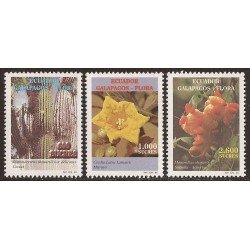 Ecuador 1418/20 1998 Flora Galápagos Cactus Cordia Momordica MNH Ecuador 1418/20 1998 Flora Galápagos Cactus Cordia Momordica MNH