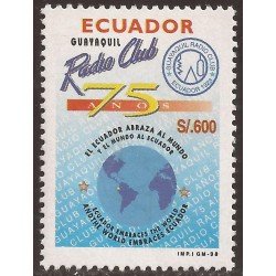 Ecuador 1424 1998 75 Aniversario Radio Club Guayaquil MNH Ecuador 1424 1998 75 Aniversario Radio Club Guayaquil MNH