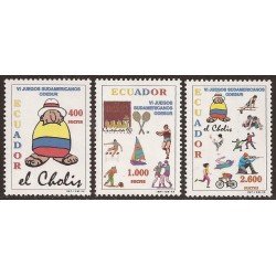Ecaudor 1425/27 1998 6 Juegos Sudamericanos Fútbol Football Tenis Judo Boxeo MNH Ecaudor 1425/27 1998 6 Juegos Sudamericanos Fútbol Football Tenis Judo Boxeo MNH