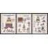 Ecaudor 1425/27 1998 6 Juegos Sudamericanos Fútbol Football Tenis Judo Boxeo MNH