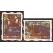 Ecuador 1428/29 1998 Pintores ecuatorianos Painting Eduardo Kingman MNH