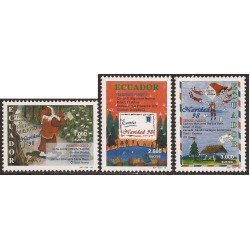Ecuador 1431/33 1999 Navidad Christmas Papa Noel MNH Ecuador 1431/33 1999 Navidad Christmas Papa Noel MNH