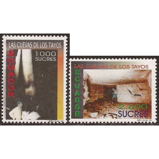 Ecuador 1434/35 1999 Cuevas de los Tayos MNH
