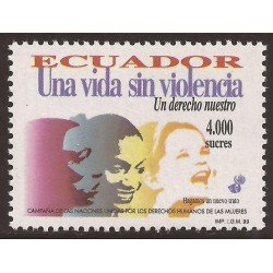 Ecuador 1436 1999 ONU Una vida sin violencia MNH Ecuador 1436 1999 ONU Una vida sin violencia MNH