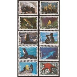 Ecuador 1455/64 1999 Fundación Charles Darwin Galápagos MNH Ecuador 1455/64 1999 Fundación Charles Darwin Galápagos MNH
