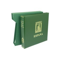 Álbum de sellos Olegario IMPERIAL Título Sellos de España Verde 084035 Álbum de sellos Olegario IMPERIAL Título Sellos de España Verde 084035