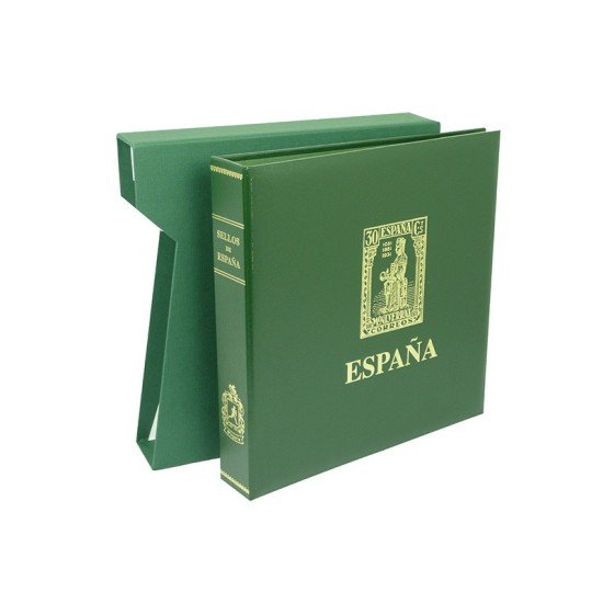 Álbum de sellos Olegario IMPERIAL Título Sellos de España Verde 084035