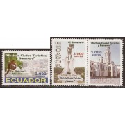 Ecuador 1475/77 1999 Machala Ciudad turística y Bananera MNH 