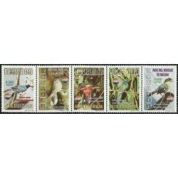 Ecuador 1495/99 2000 Fauna pájaro bird Diglossa Trogon Colibrí MNH Ecuador 1495/99 2000 Fauna pájaro bird Diglossa Trogon Colibrí MNH