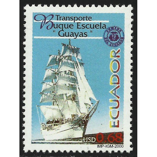 Ecuador 1502 2000 Buque Escuela Guayas barco ship MNH Ecuador 1502 2000 Buque Escuela Guayas barco ship MNH