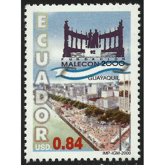 Ecuador 1505 2000 Fundación Malecón 2000 Guayaquil MNH Ecuador 1505 2000 Fundación Malecón 2000 Guayaquil MNH