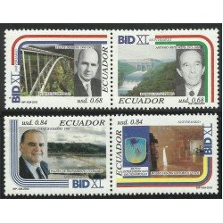 Ecuador 1520/23 2000 BID Puente bridge Represa Daule-Peripa MNH Ecuador 1520/23 2000 BID Puente bridge Represa Daule-Peripa MNH
