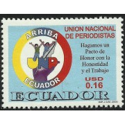 Ecuador 1524 2000 Unión Nacional de Periodistas  journalists MNH 