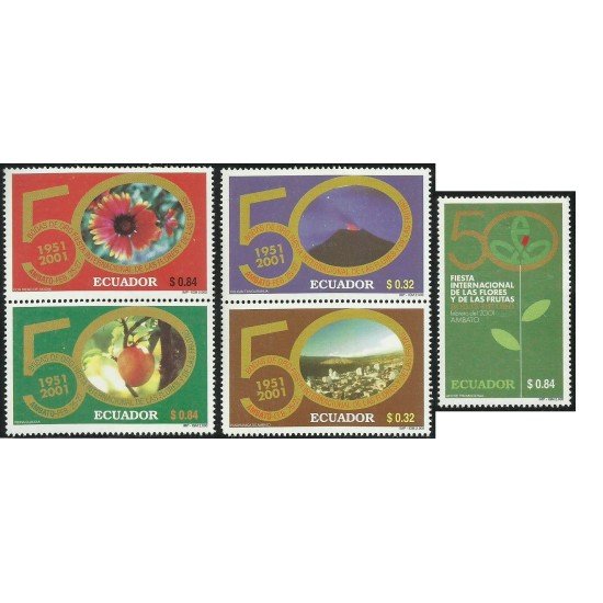 Ecuador 1534E/H 2000 50 Fiesta Nacional Internacional de las Flores y las frutas Ecuador 1534E/H 2000 50 Fiesta Nacional Internacional de las Flores y las frutas