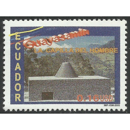 Ecuador 1534K 2000 La capilla del hombre MNH Ecuador 1534K 2000 La capilla del hombre MNH
