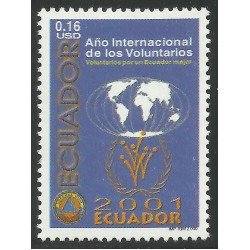 Ecuador 1534L 2000 Año Internacional de los Voluntarios MNH Ecuador 1534L 2000 Año Internacional de los Voluntarios MNH