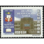 Ecuador 1545 2001 100 años de educación laica Manuela Cañizares MNH 