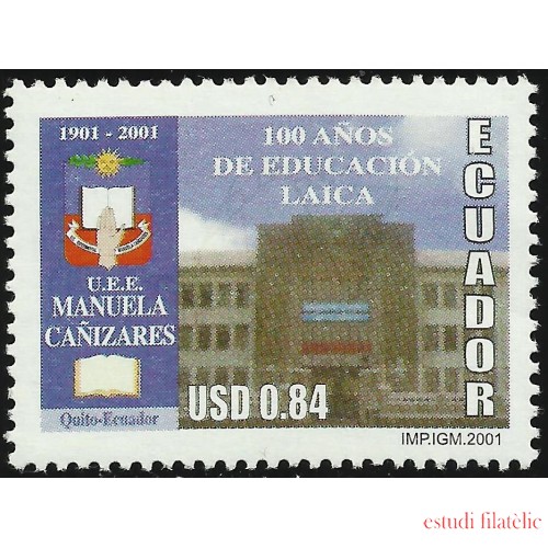 Ecuador 1545 2001 100 años de educación laica Manuela Cañizares MNH 