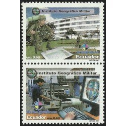 Ecuador 1549/50 2001 Instituto geográfico Militar Military MNH Ecuador 1549/50 2001 Instituto geográfico Militar Military MNH