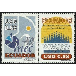 Ecuador 1551/52 2001 Censo Nacional de Población y Vivienda MNH Ecuador 1551/52 2001 Censo Nacional de Población y Vivienda MNH