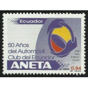 Ecuador 1553 2001 50 Años del Automóvil Club Ecuador MNH 