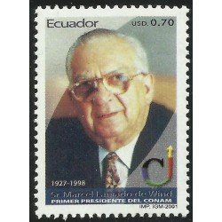 Ecuador 1583 2001 Marcel de Wind Primer Presidente del CONAM MNH Ecuador 1583 2001 Marcel de Wind Primer Presidente del CONAM MNH