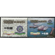 Ecuador 1590/91 2001 Autoridad portuaria de Manta Barco ship MNH 