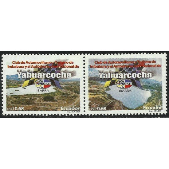 Ecuador 1592/93 2001 Club Automovilismo Imbabura Aeródromo Ibarra MNH Ecuador 1592/93 2001 Club Automovilismo Imbabura Aeródromo Ibarra MNH
