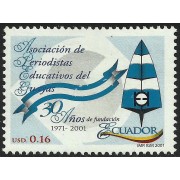 Ecuador 1599 2001 30 Aniversario Asociación periodistas educativos Guayas MNH 