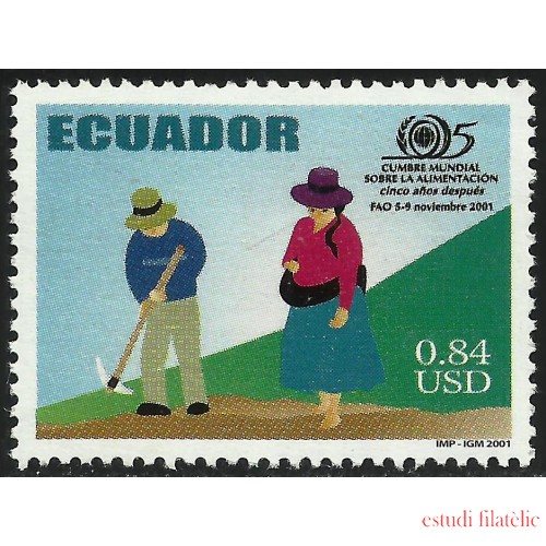 Ecuador 1600 2001 FAO Cumbre Mundial sobre la Alimentación MNH 