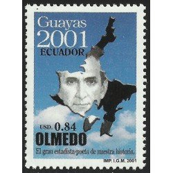 Ecuador 1605 2001 Homenaje al Poeta Olmedo MNH Ecuador 1605 2001 Homenaje al Poeta Olmedo MNH