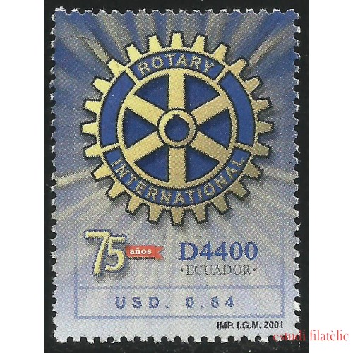 Ecuador 1608 2001 75 Años Rotary International MNH 