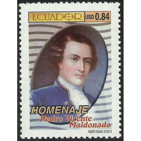 Ecuador 1609 2001 Homenaje a Pedro Vicente Maldonado Cartógrafo MNH Ecuador 1609 2001 Homenaje a Pedro Vicente Maldonado Cartógrafo MNH
