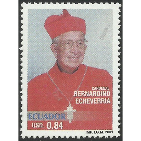 Ecuador 1613 2001 Cardenal Bernardino Echevaría Religión MNH Ecuador 1613 2001 Cardenal Bernardino Echevaría Religión MNH