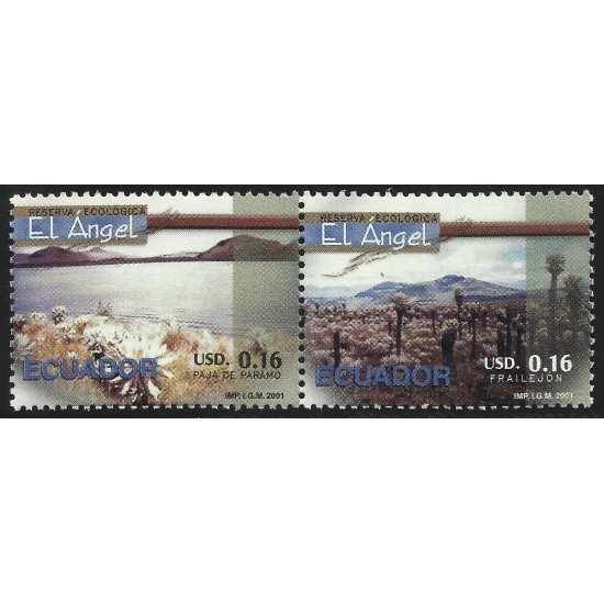 Ecuador 1615/16 2001 Reserva Ecológica El Ángel Paja de Páramo Frailejón MNH