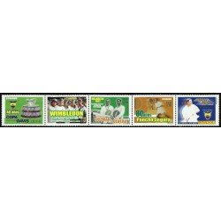 Ecuador 1617/21 2002 40 Aniversario Federación Ecuatoriana Tennis Wimbledon MNH Ecuador 1617/21 2002 40 Aniversario Federación Ecuatoriana Tennis Wimbledon MNH