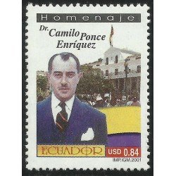 Ecuador 1621A 2002 Dr. Camilo Ponce Enríquez Político MNH Ecuador 1621A 2002 Dr. Camilo Ponce Enríquez Político MNH