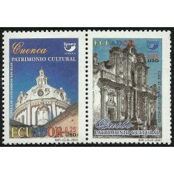 Ecuador 1621B/C 2001 UPAEP Patrimonio Cultural Cuenca Quito MNH Ecuador 1621B/C 2001 UPAEP Patrimonio Cultural Cuenca Quito MNH