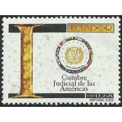 Ecuador 1622 2002 Cumbre Judicial de las Américas MNH Ecuador 1622 2002 Cumbre Judicial de las Américas MNH
