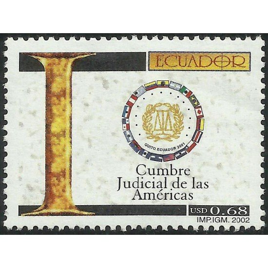Ecuador 1622 2002 Cumbre Judicial de las Américas MNH