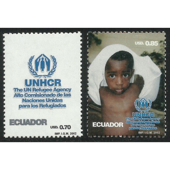 Ecuador 1625/26 20002 UNHCR 50 Alto Comisariado Naciones Unidas Refugiados MNH Ecuador 1625/26 20002 UNHCR 50 Alto Comisariado Naciones Unidas Refugiados MNH